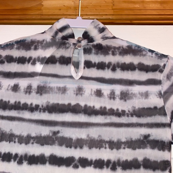 Dolls Kill Kiki Riki Mesh Tie Dye Turtleneck Bodysuit - Picture 11 of 11